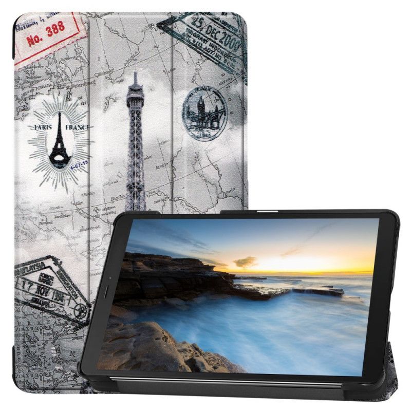 Smart Case Samsung Galaxy Tab A 8" (2019) Retro Eiffeltoren