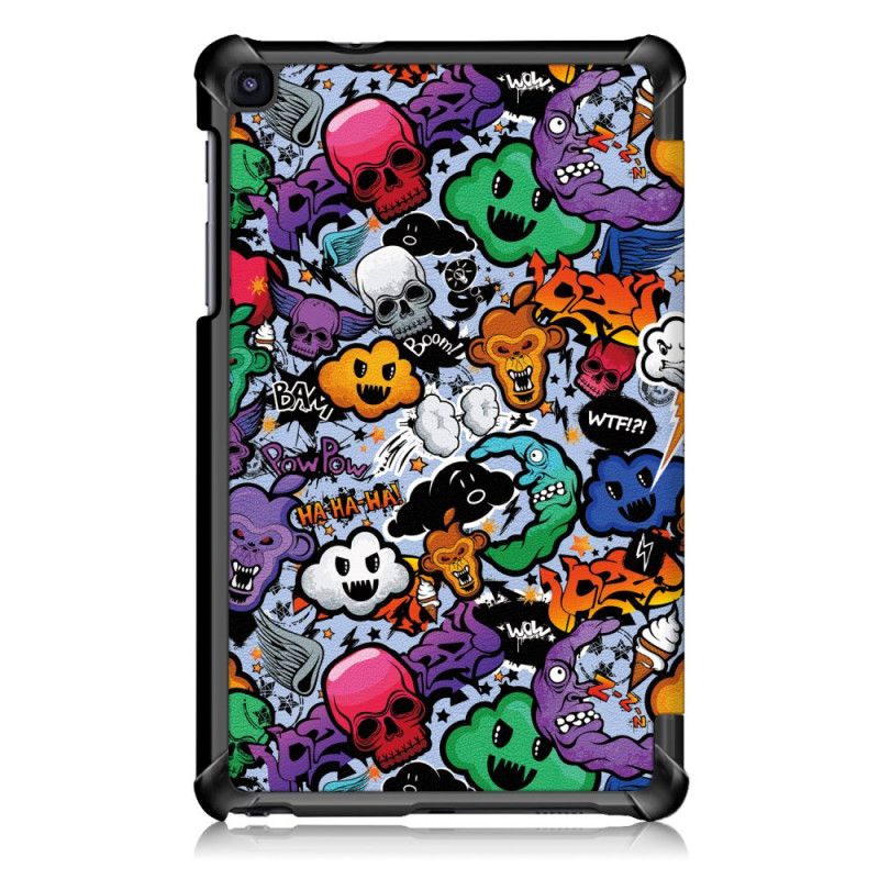 Smart Case Samsung Galaxy Tab A 8" (2019) Rood Versterkte Graffiti