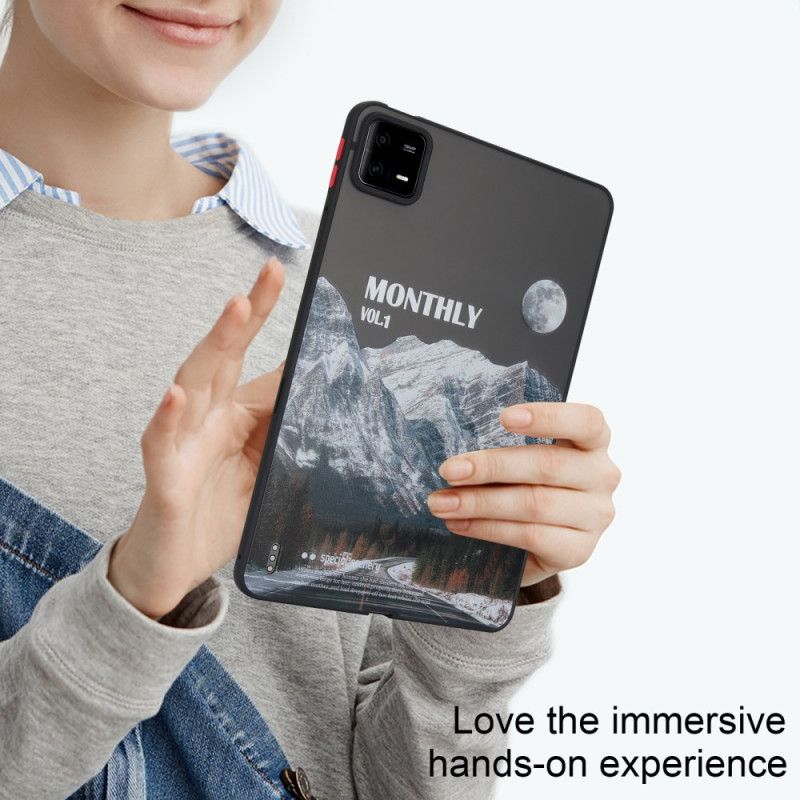 Cover Hoesje Xiaomi Pad 6 Pro Telefoonhoesje Besneeuwde Berg En Snelweg