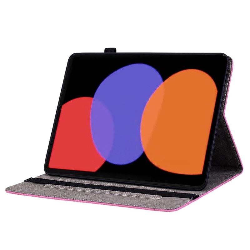 Cover Xiaomi Pad 6 Pro Roze Leerlook Bescherming Hoesje