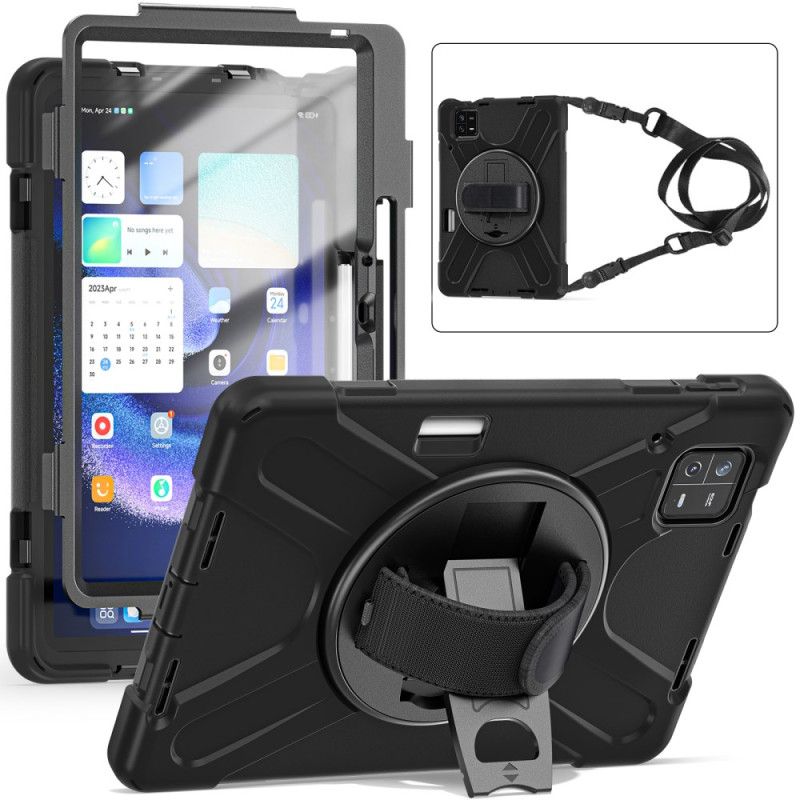 Hoesje Voor Xiaomi Pad 6 Pro Schouderband Met X-design