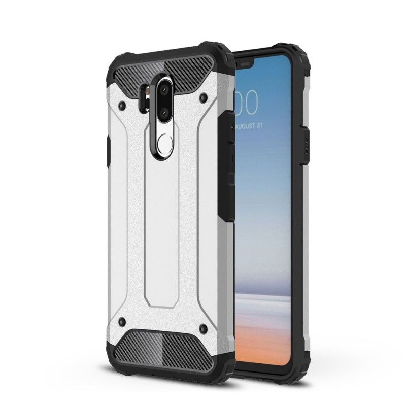 Hoesje LG G7 ThinQ Wit Zwart Overlevende