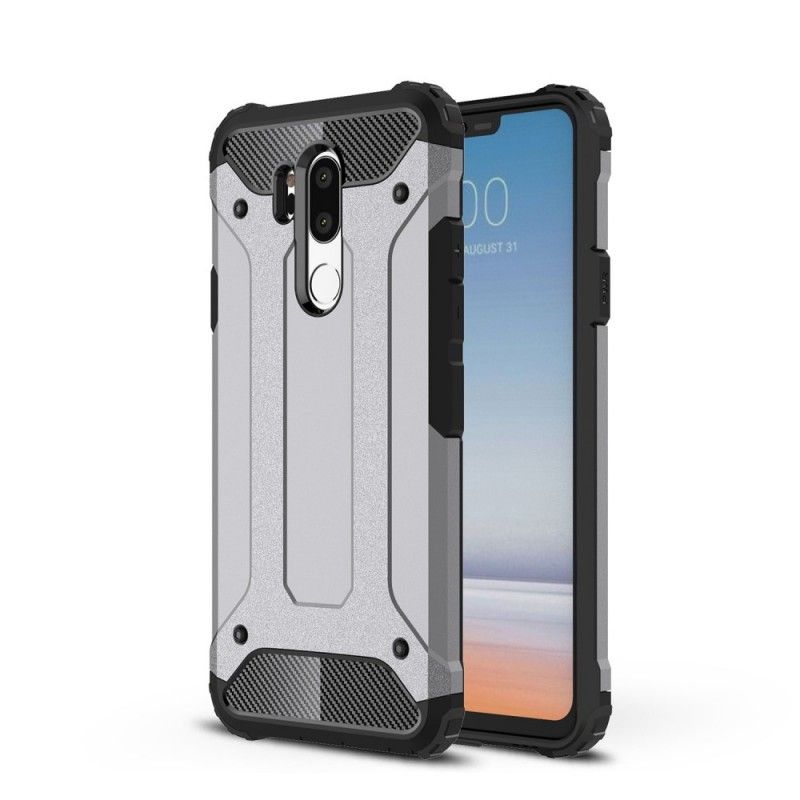 Hoesje LG G7 ThinQ Wit Zwart Overlevende