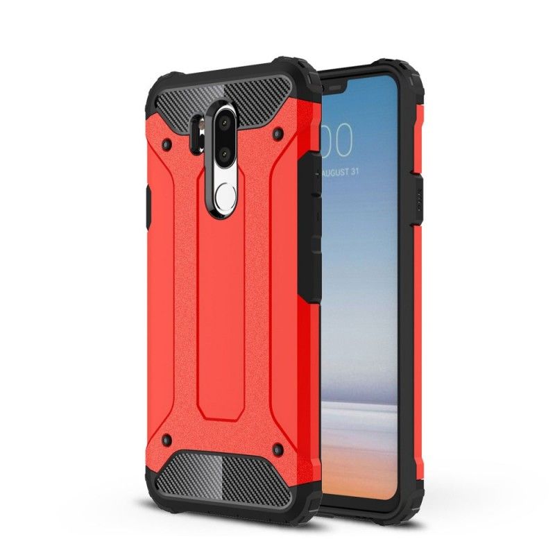 Hoesje LG G7 ThinQ Wit Zwart Overlevende