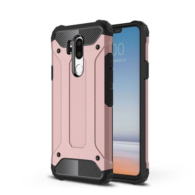 Hoesje LG G7 ThinQ Wit Zwart Overlevende