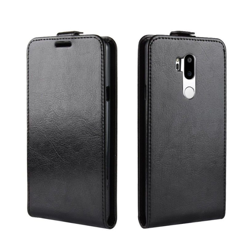 Leren Hoesje LG G7 ThinQ Rood Zwart Opvouwbaar