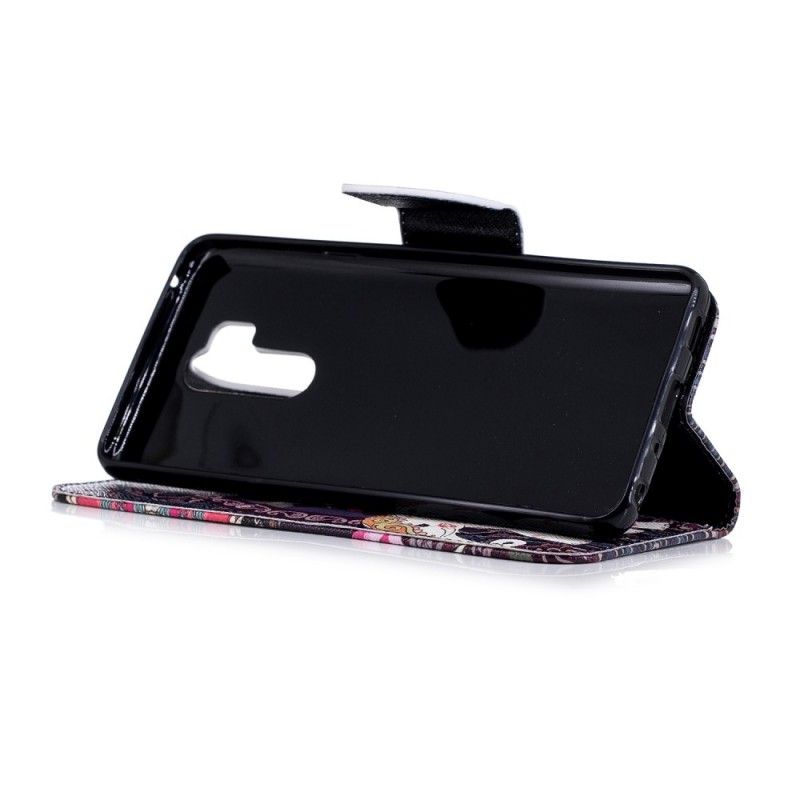 Leren Hoesje voor LG G7 ThinQ Etnische Olifantenmandala