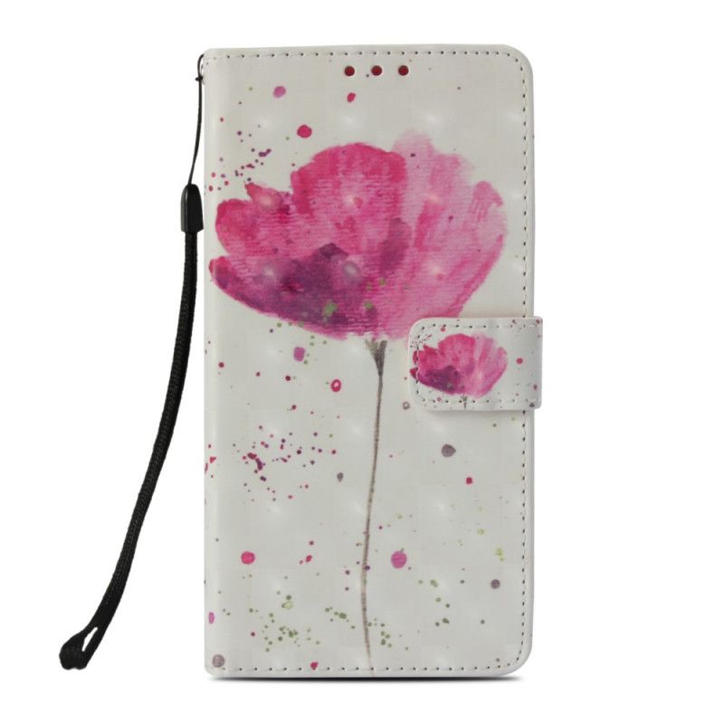 Bescherming Hoesje Honor 10 Telefoonhoesje Aquarel Klaproos