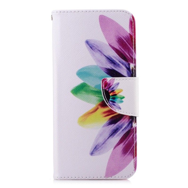 Bescherming Hoesje Honor 10 Telefoonhoesje Aquarelbloem