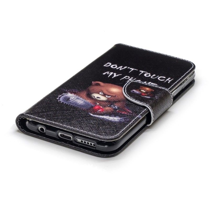 Bescherming Hoesje Honor 10 Telefoonhoesje Gevaarlijke Beer