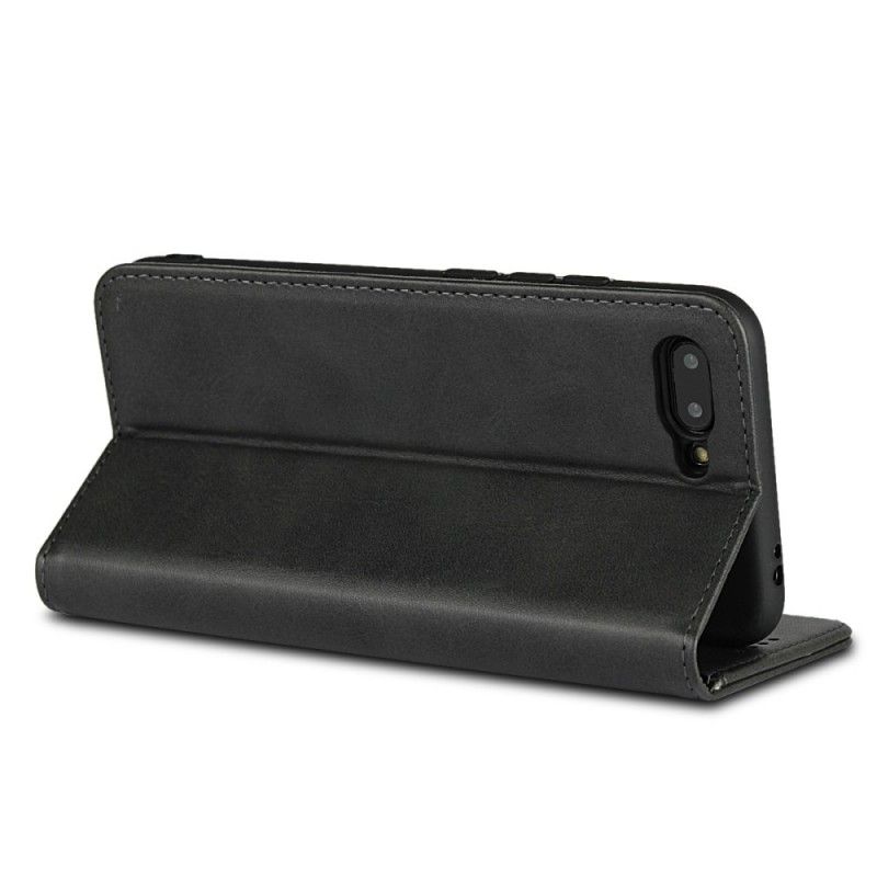 Folio-hoesje Honor 10 Rood Zwart Leereffect