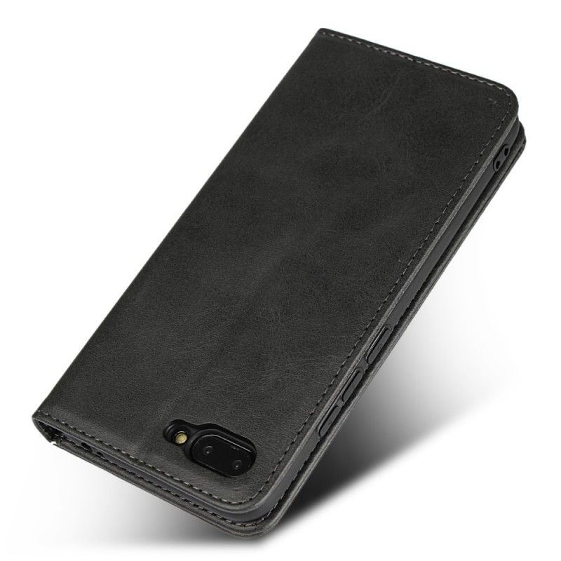 Folio-hoesje Honor 10 Rood Zwart Leereffect