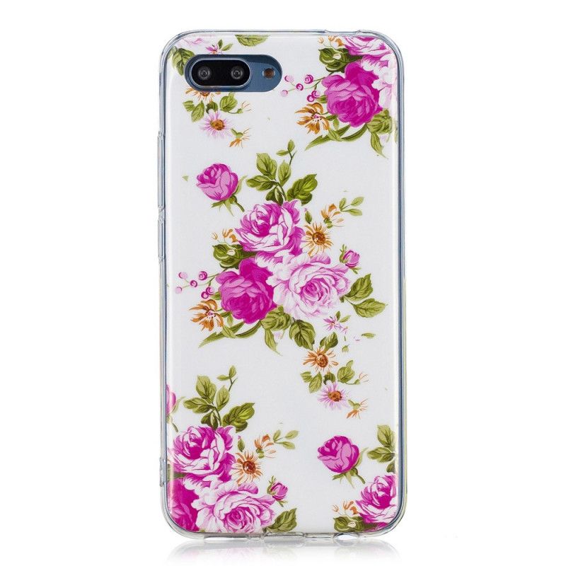 Hoesje Honor 10 Fluorescerende Vrijheidsbloemen