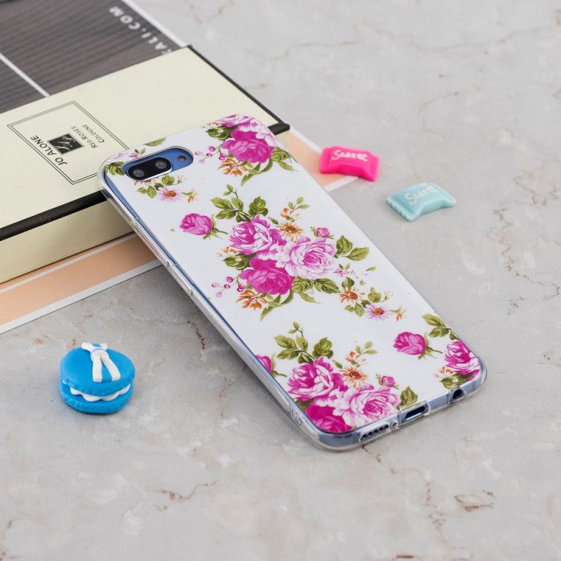 Hoesje Honor 10 Fluorescerende Vrijheidsbloemen