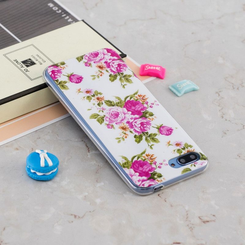 Hoesje Honor 10 Fluorescerende Vrijheidsbloemen