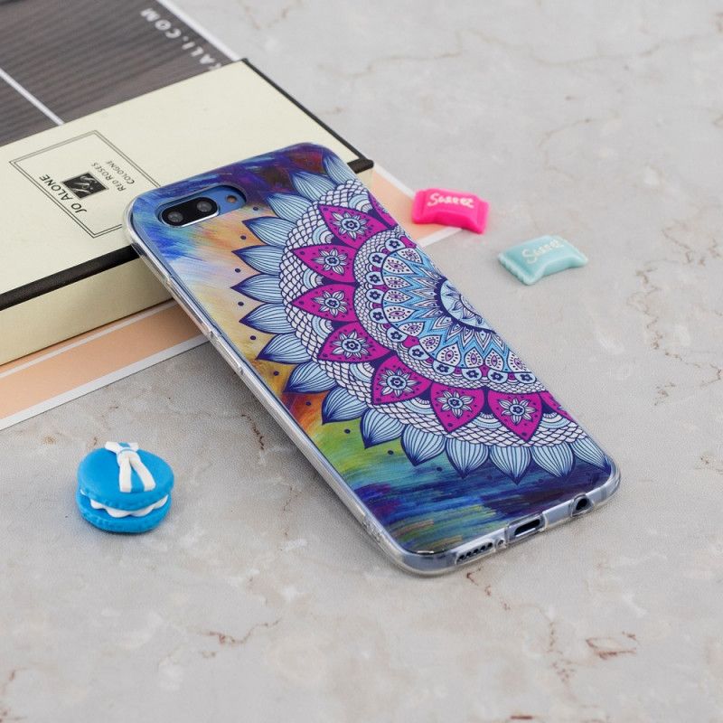 Hoesje voor Honor 10 Fluorescerende Mandala