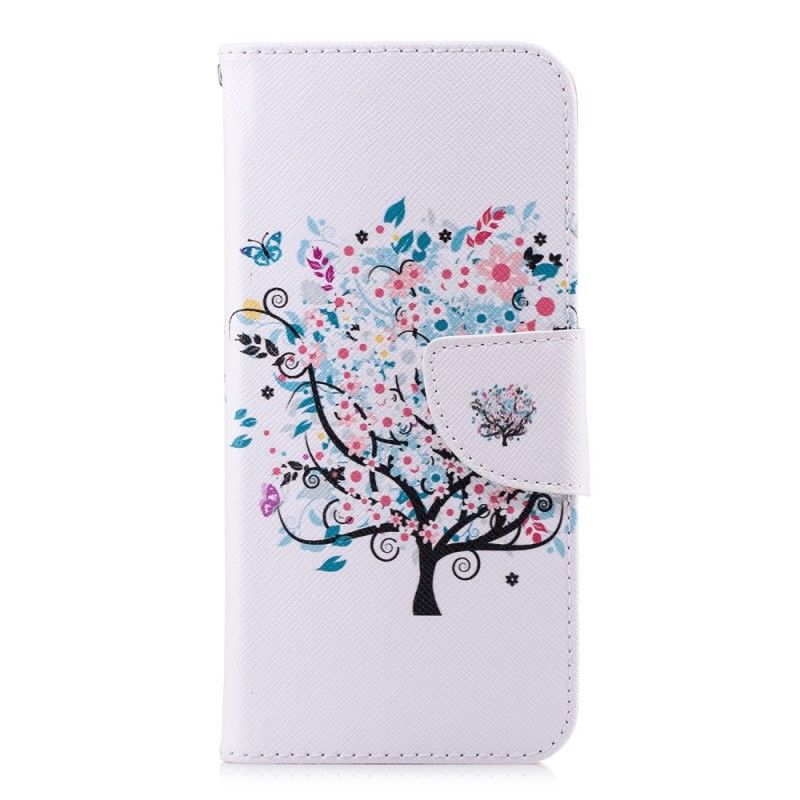 Leren Hoesje Honor 10 Bloemrijke Boom