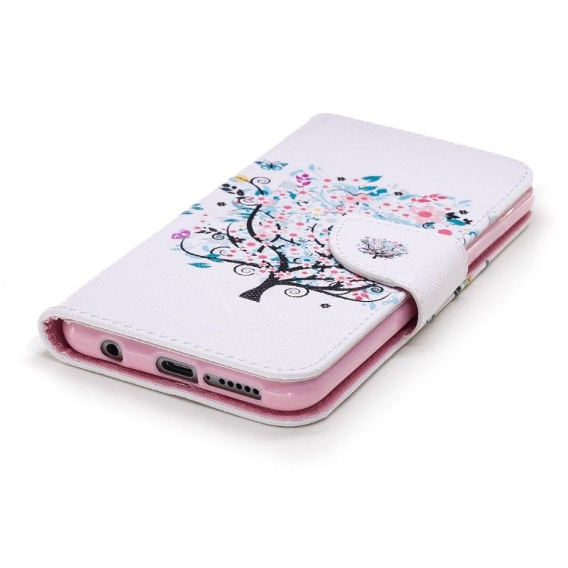 Leren Hoesje Honor 10 Bloemrijke Boom