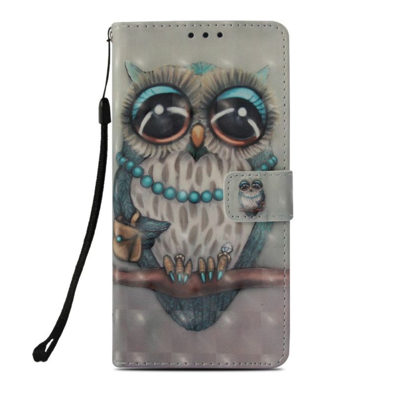 Leren Hoesje Honor 10 Juffrouw Uil