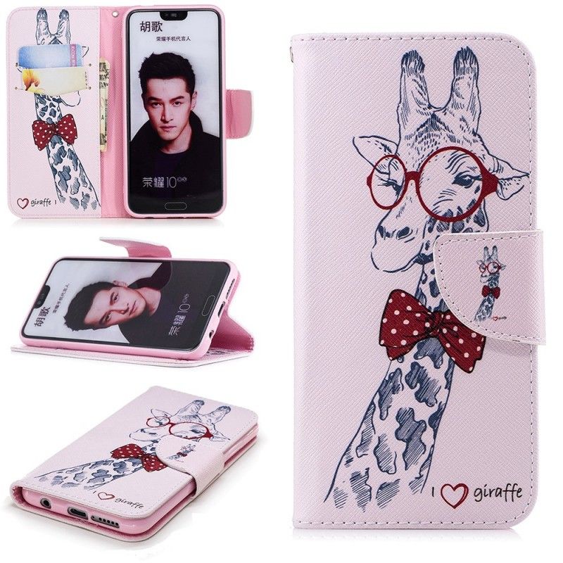 Leren Hoesje Honor 10 Nerdgiraf