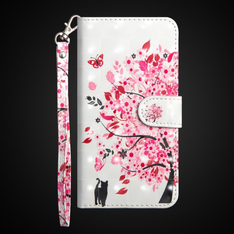 Leren Hoesje Honor 10 Roze Boom