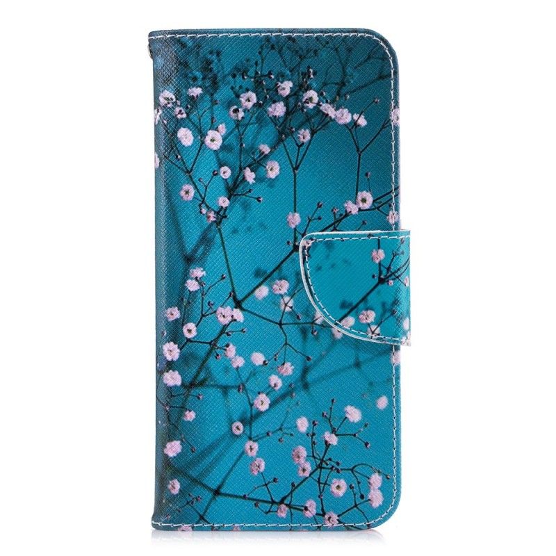 Leren Hoesje Honor 10 Telefoonhoesje Bloeiende Boom