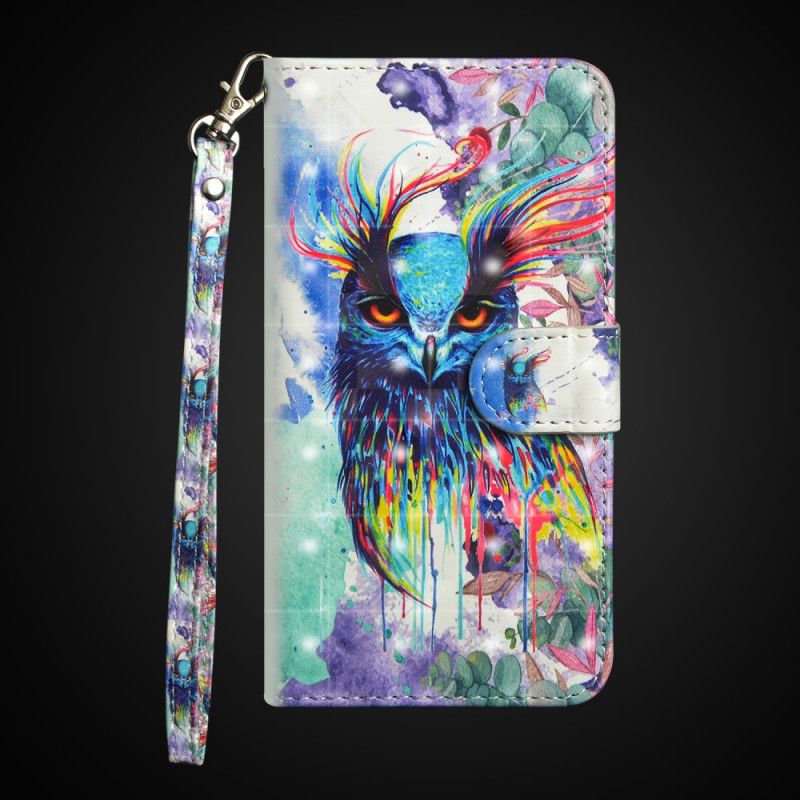 Leren Hoesje voor Honor 10 Aquarel Vogel