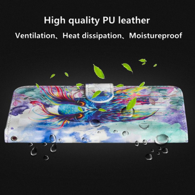 Leren Hoesje voor Honor 10 Aquarel Vogel