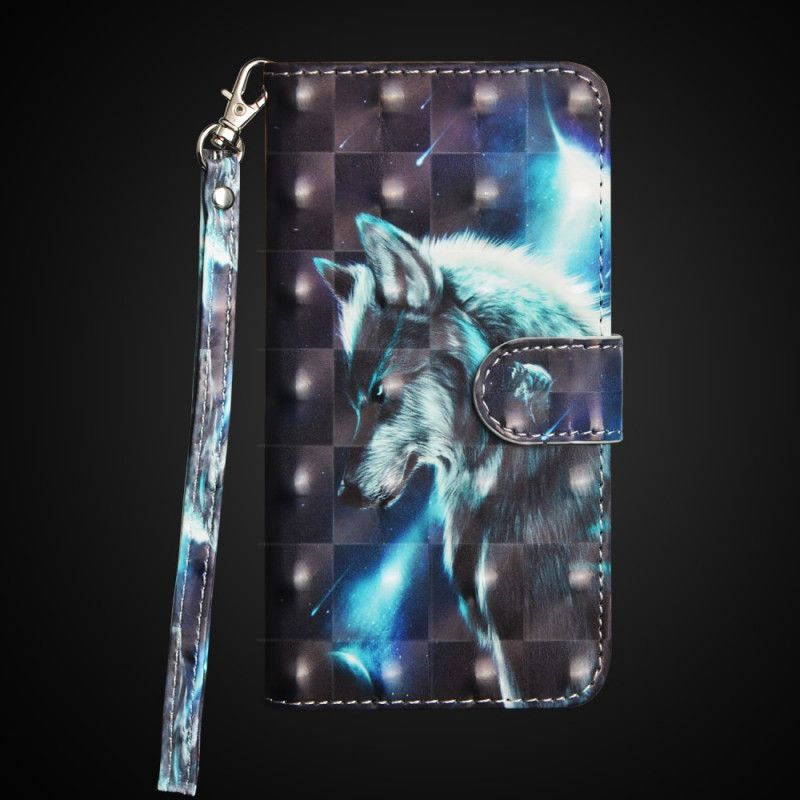 Leren Hoesje voor Honor 10 Majestueuze Wolf