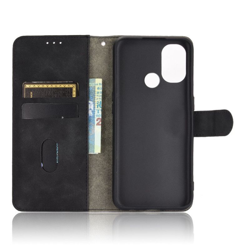 Bescherming Hoesje OnePlus Nord N100 Magenta Zwart Huid-Aanraking