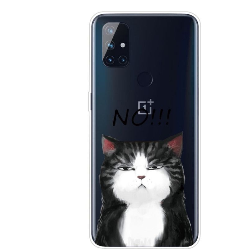 Case Hoesje OnePlus Nord N100 Telefoonhoesje De Kat Die Nee Zegt