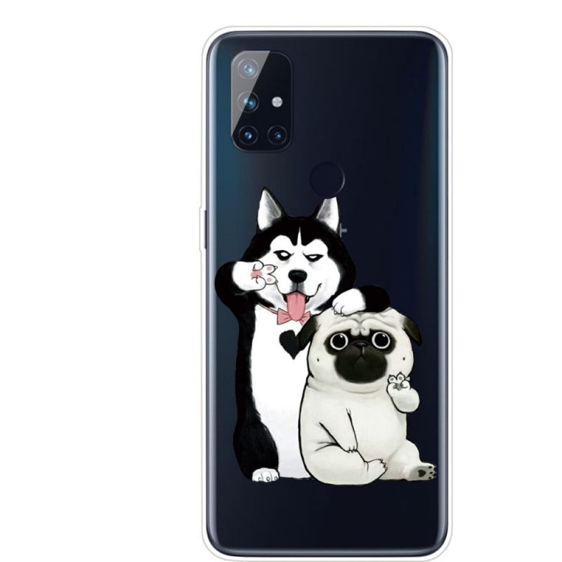 Case Hoesje OnePlus Nord N100 Telefoonhoesje Grappige Honden