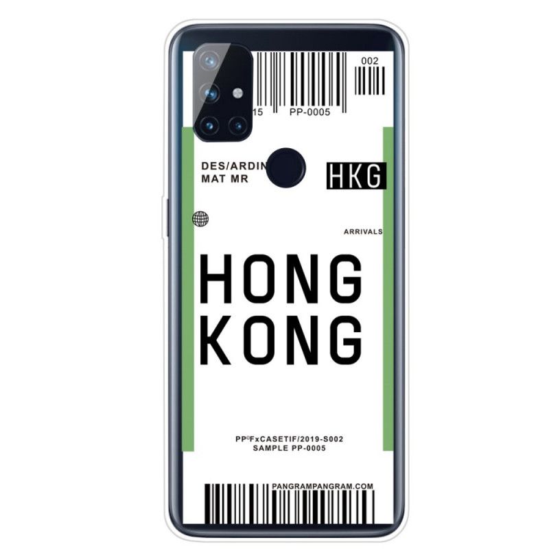 Case Hoesje OnePlus Nord N100 Telefoonhoesje Instapkaart Naar Hong Kong