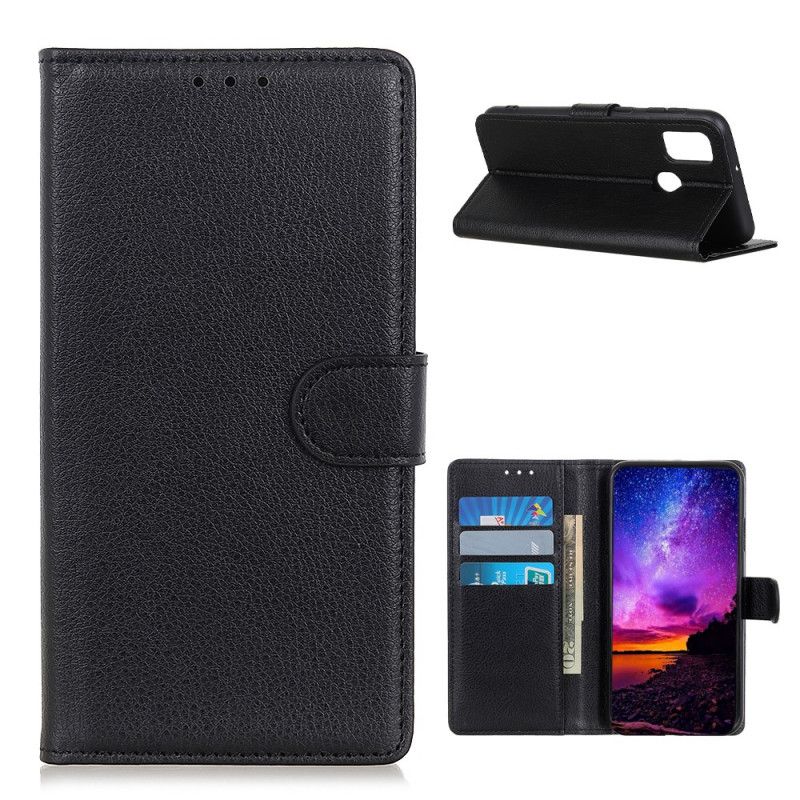 Cover Folio-hoesje OnePlus Nord N100 Rood Zwart Telefoonhoesje Traditioneel Lychee