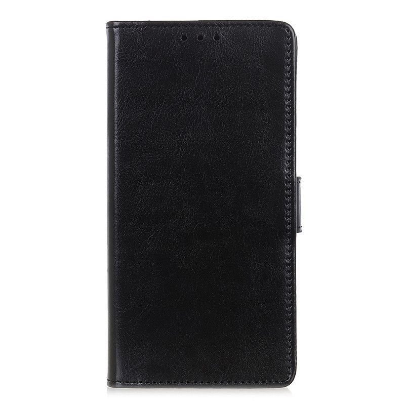 Cover Folio-hoesje OnePlus Nord N100 Wit Zwart Telefoonhoesje Eenvoudig Glanzend Leereffect