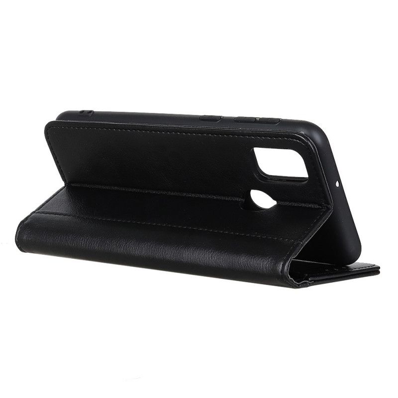 Folio-hoesje OnePlus Nord N100 Groen Zwart Telefoonhoesje Elegant Split Lychee Leer