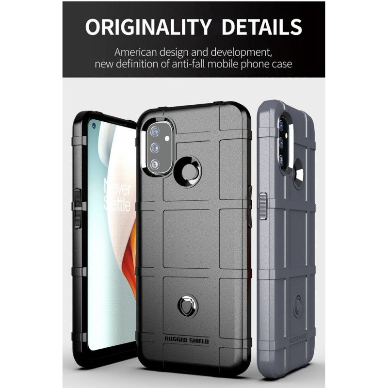 Hoesje OnePlus Nord N100 Grijs Zwart Robuust Schild
