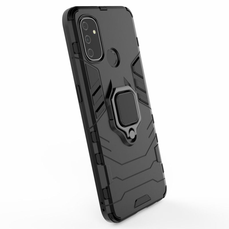 Hoesje OnePlus Nord N100 Rood Zwart Resistente Ring