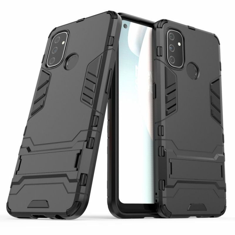 Hoesje OnePlus Nord N100 Rood Zwart Ultrabestendige Tong