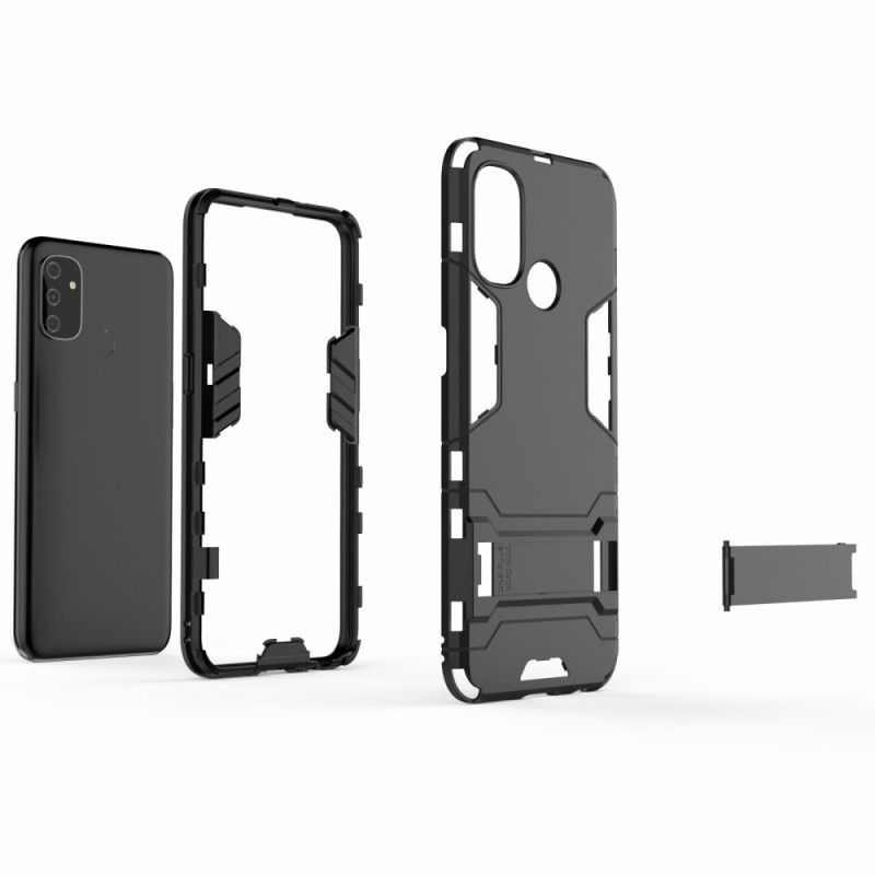 Hoesje OnePlus Nord N100 Rood Zwart Ultrabestendige Tong