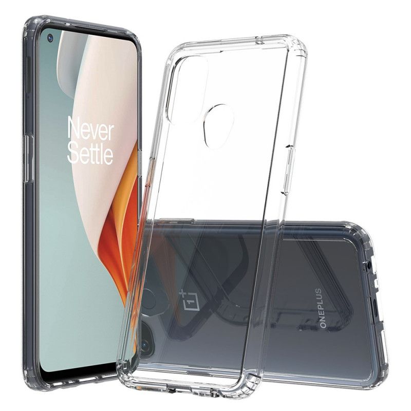 Hoesje OnePlus Nord N100 Transparant Hybride Ontwerp