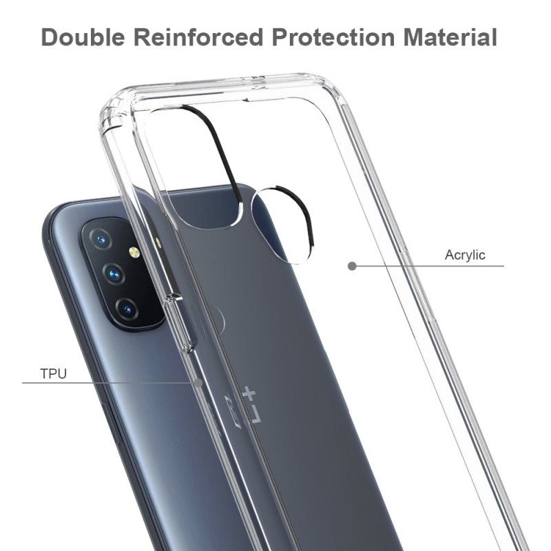 Hoesje OnePlus Nord N100 Transparant Hybride Ontwerp