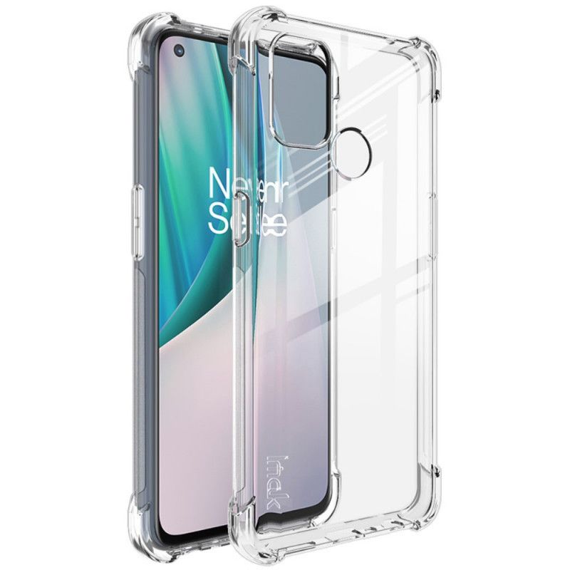 Hoesje OnePlus Nord N100 Transparant Zwart Transparant Imak