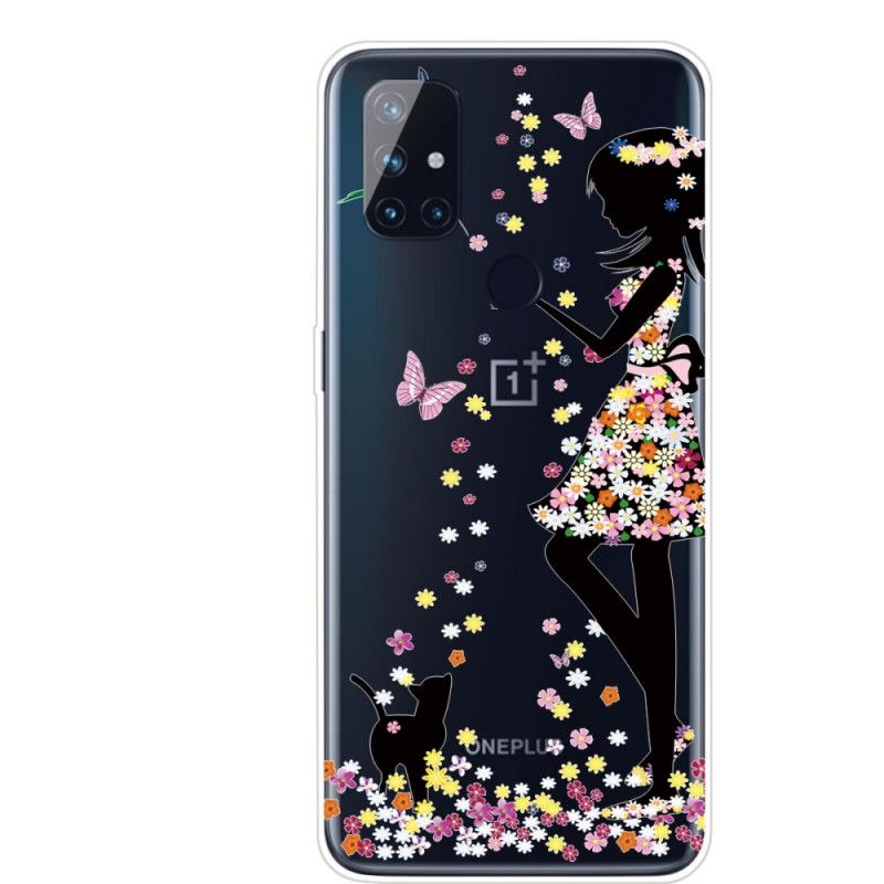 Hoesje voor OnePlus Nord N100 Bloemenmeisje