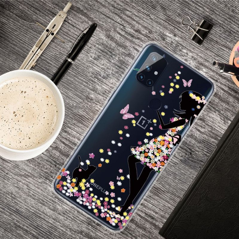 Hoesje voor OnePlus Nord N100 Bloemenmeisje