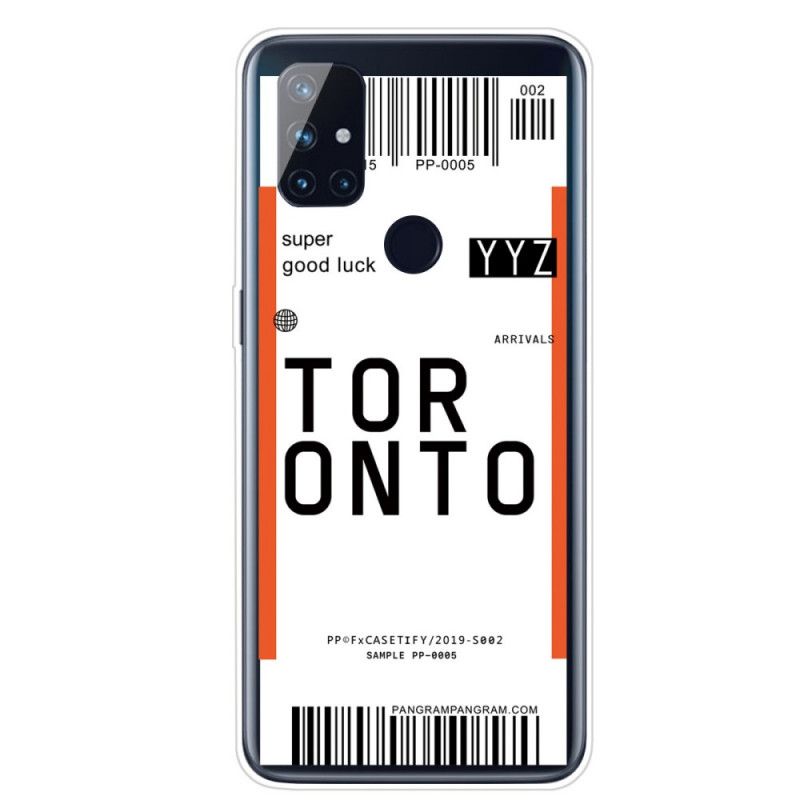Hoesje voor OnePlus Nord N100 Instapkaart Tokyo