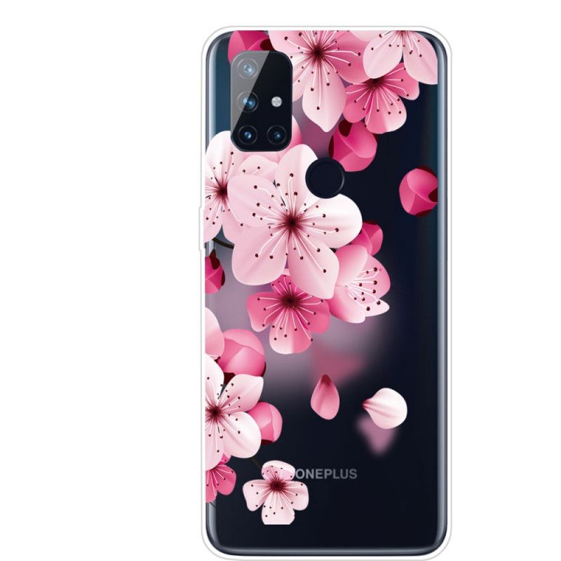 Hoesje voor OnePlus Nord N100 Kleine Roze Bloemen