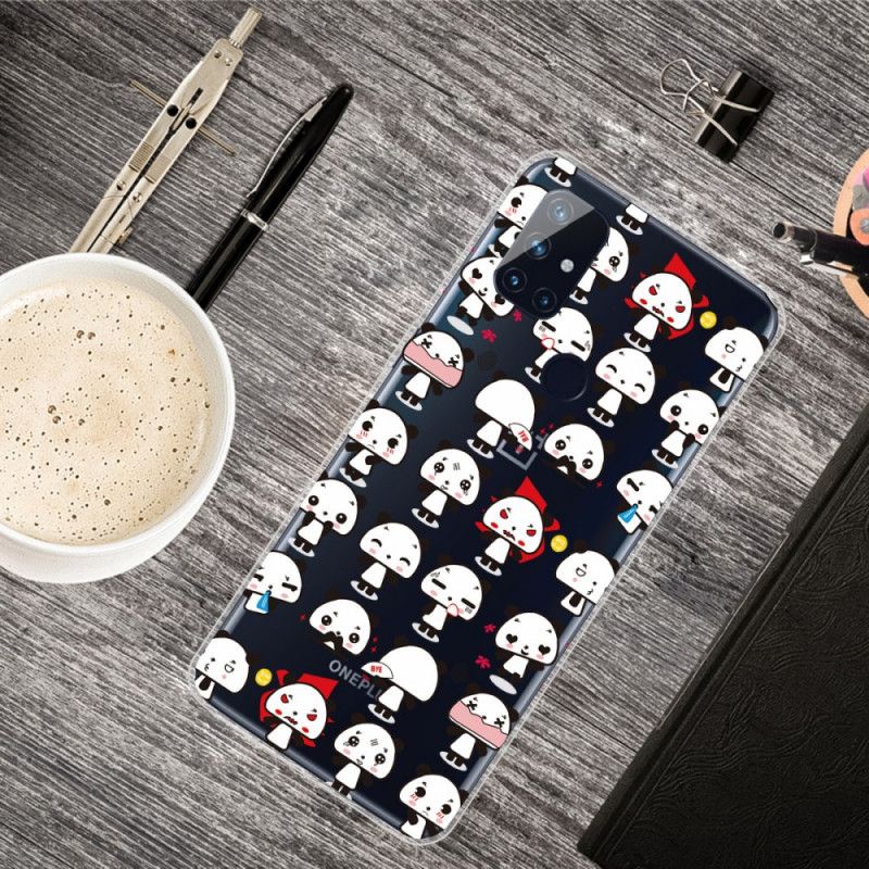 Hoesje voor OnePlus Nord N100 Transparante Grappige Panda'S