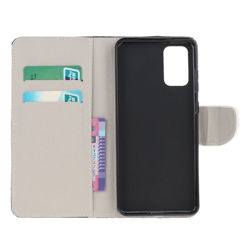 Flip Case Leren Samsung Galaxy S20 FE Retro Eiffeltoren