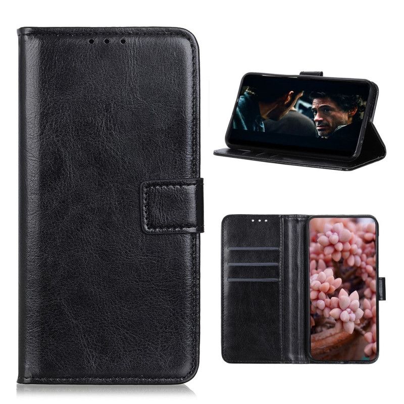 Flip Case Leren Samsung Galaxy S20 FE Rood Zwart Klassiek Kunstleer